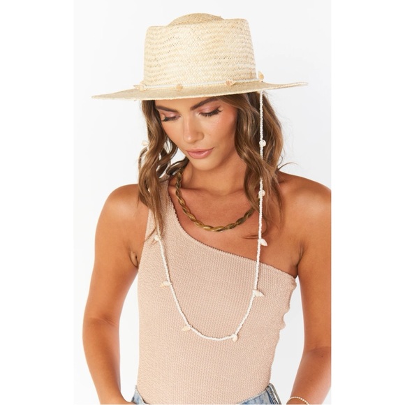 Lack Of Color Seashell Boater - Picture 4 of 6